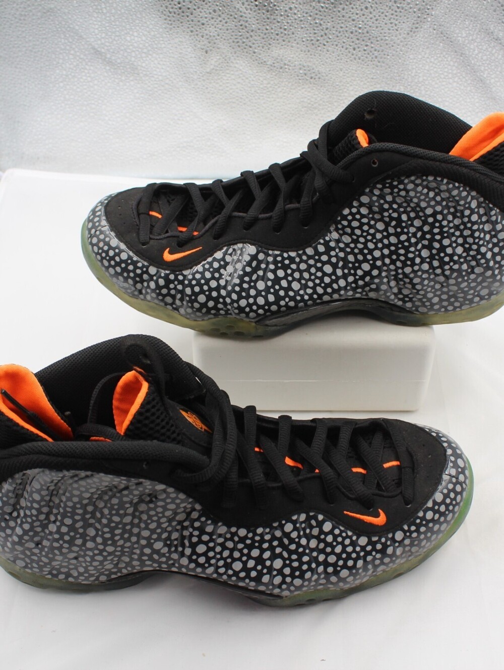 Nike Air Foamposite One PRM Safari Men Size 10.5 Athletic Basketball Shoes Black